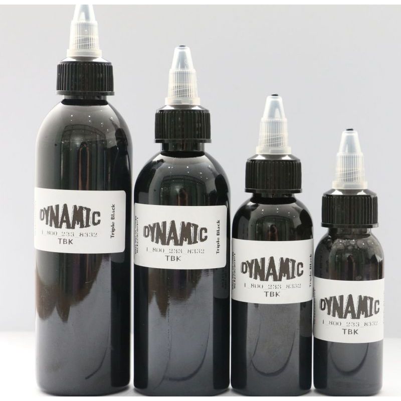 30ml 60ml 120ml Tinta Tato Dynamic Hitam Black Ink Tattoo Tato Pigmen Tinta