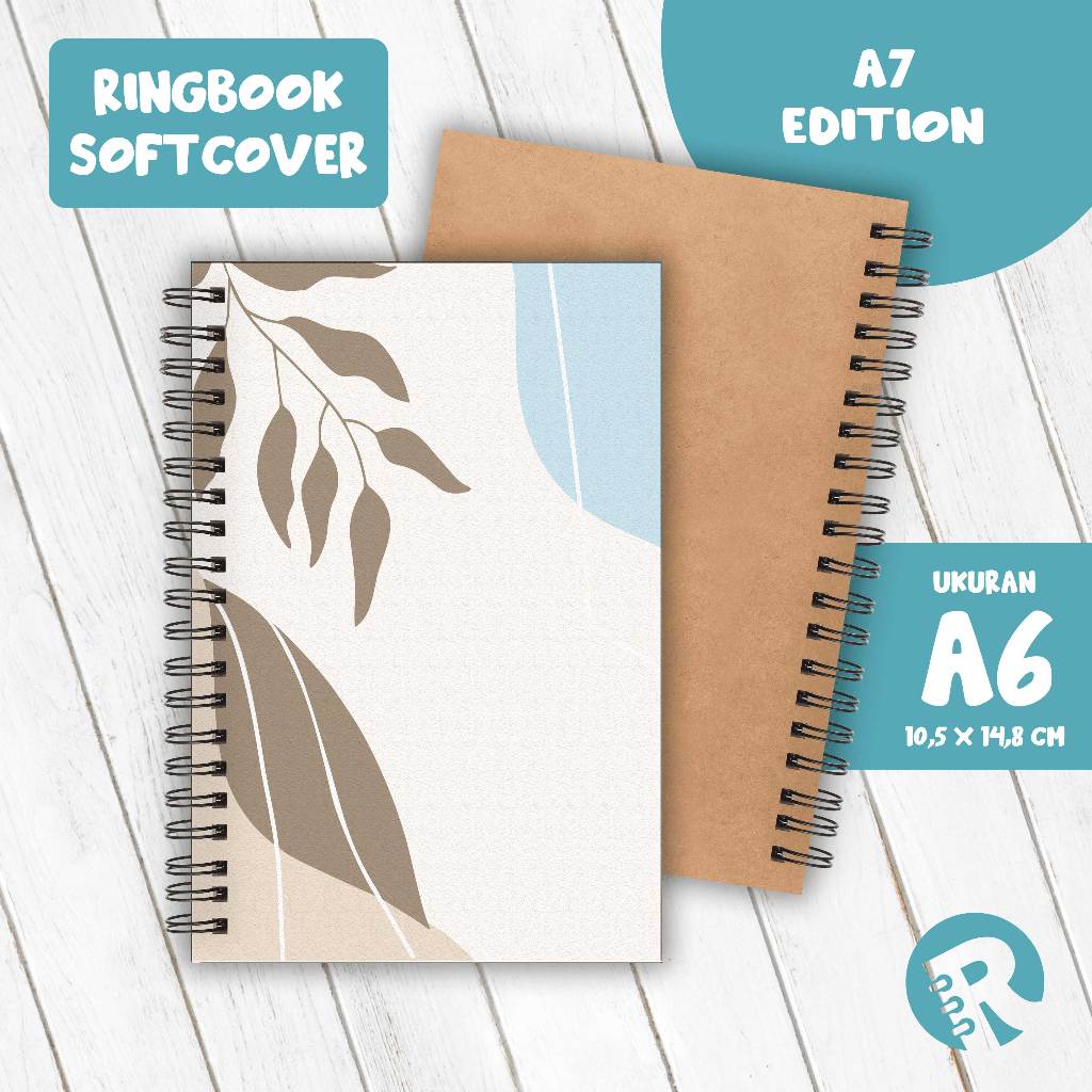 

Ringbook Softcover A6 Buku Catatan Garis/Polos Tema A7