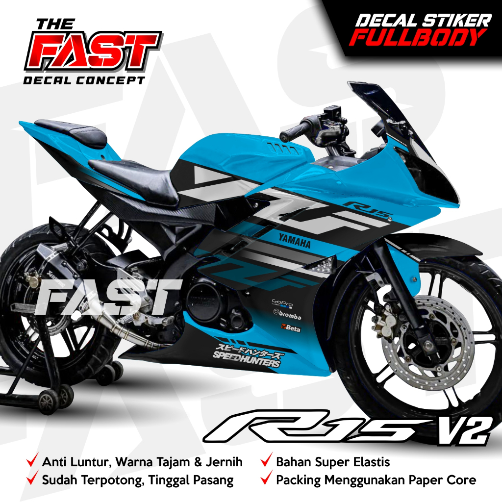 Decal R15 V2 Sticker Striping Fullbody TERBARU Decal Yamaha R15 V2, Sticker Decal R15 V2, Sticker R1