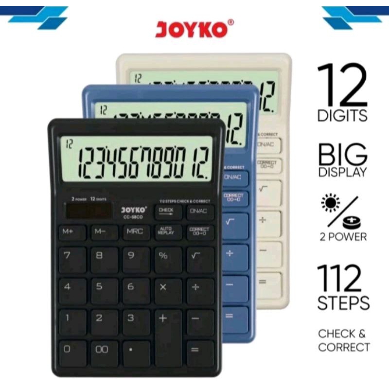 

CALCULATOR/KALKULATOR JOYKO FULL BODY WARNA CC-58CO