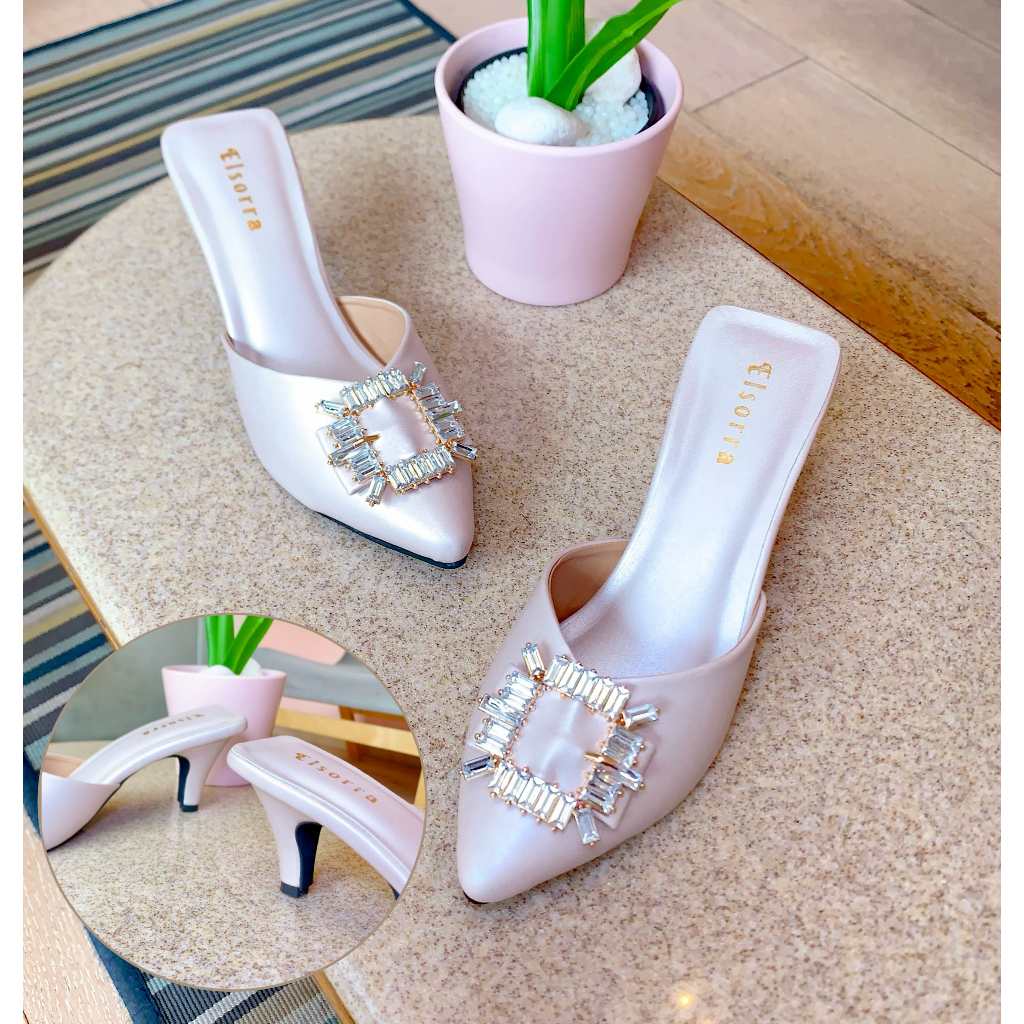 ELSORRA Premium Heels Collection - Ellis Series - Sepatu Heels Wanita Wedding Formal Mewah Elegan Ke