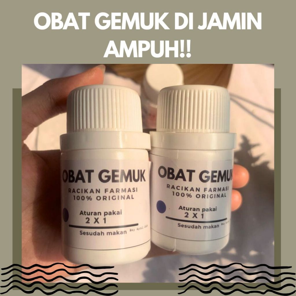 Obat Gemuk Racikan Farmasi Suplemen Penambah Berat Badan Permanen Hingga 5 KG Kualitas Aman Untuk Ib