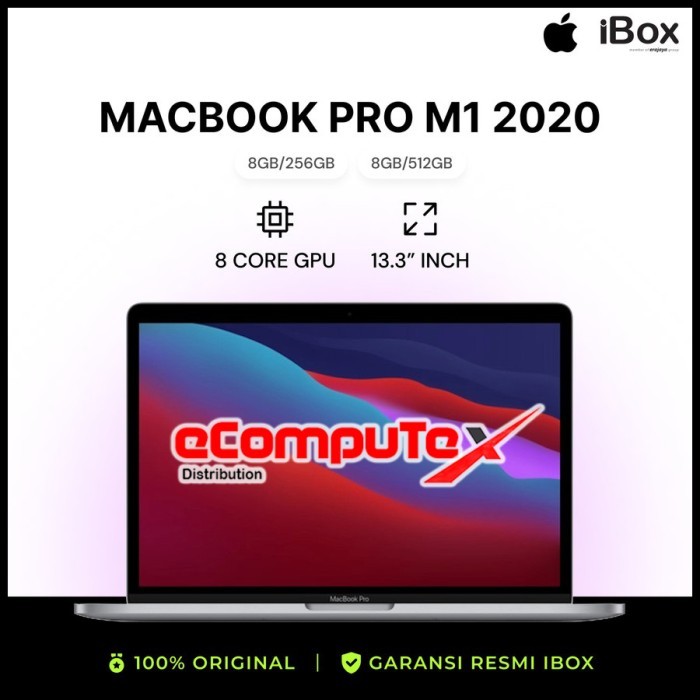 APPLE MACBOOK PRO 2020 M1 256GB - ORIGINAL GARANSI RESMI