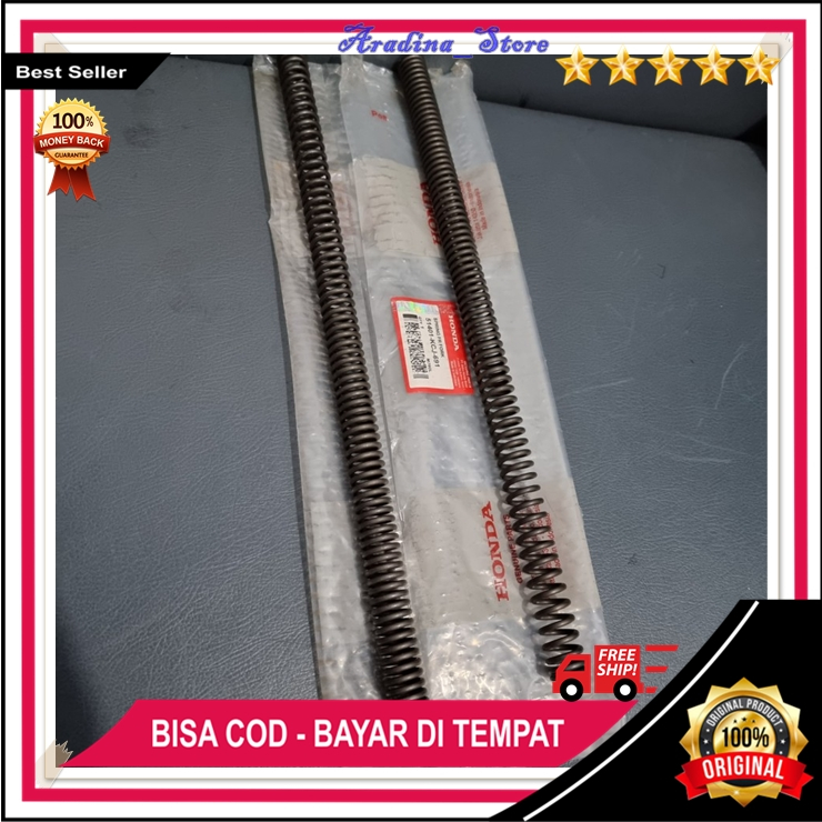 Original Per Shock Tiger Perlengkapan Sparpart Motor ORI Per Shock 2PC As Sok Depan Honda Tiger Lama
