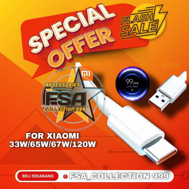 Kabel Charger Turbo 6A Kabel USB Tipe C Pengisian Cepat untuk Xiaomi 12 11 Pro Redmi Note 11 Pro K50