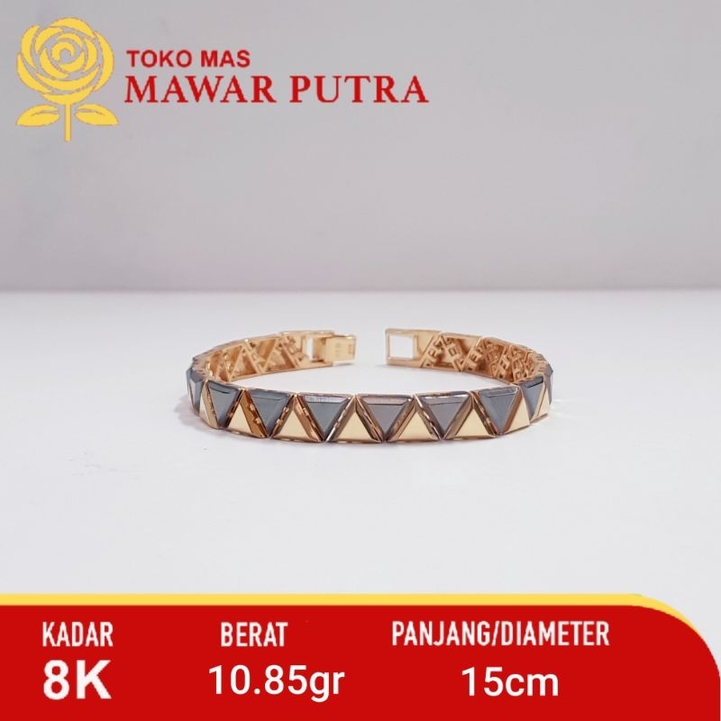 Gelang rantai Black Gold UBS - 8K