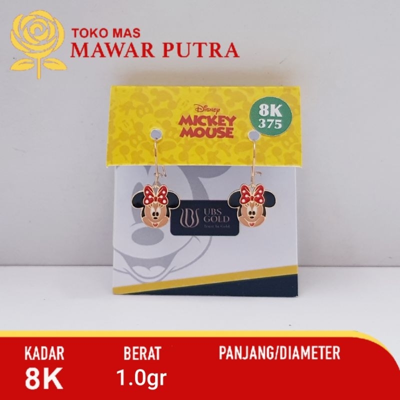 Anting anak Minniemouse Disney UBS gold - 8K
