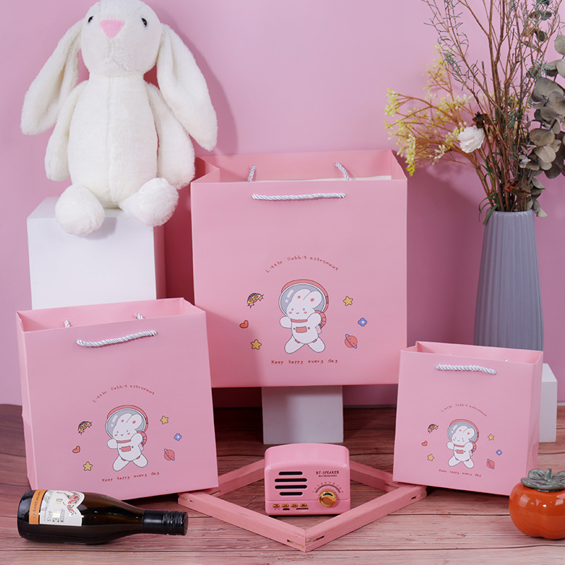 

PAOPAO Paperbag Astronot Pink Rabbit Bag Premium