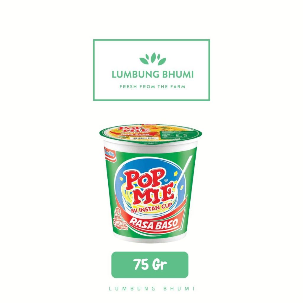 

POP MIE Rasa Baso 75 Gr Ecer 1 Pcs - Lumbung Bhumi