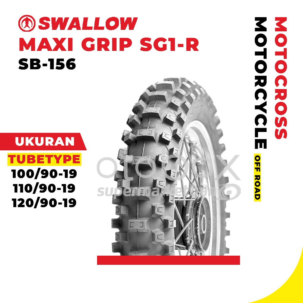 Ban Luar Motor Swallow SB-156 Maxi Grip SG1-R 100/90 110/90 120/90 Ring 19 Trail