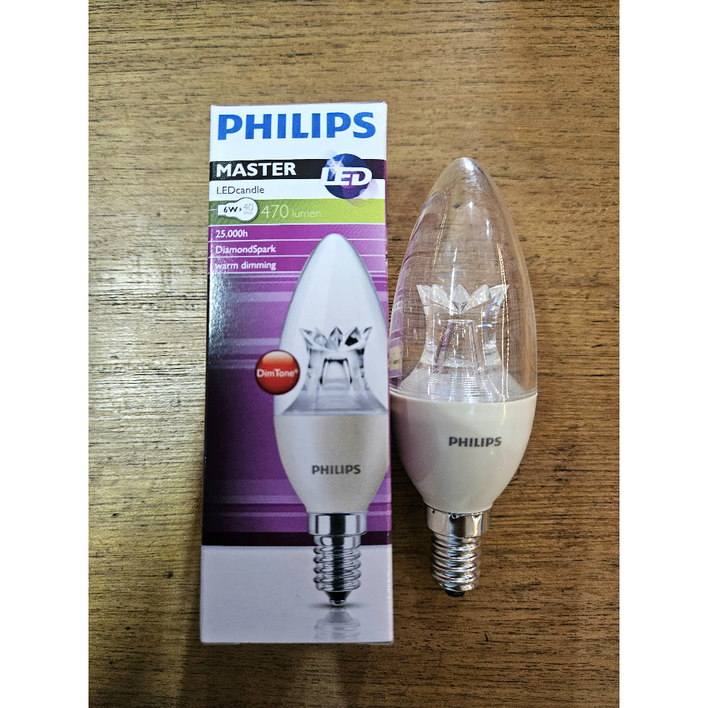 Lampu Led Candle Philips E14 / Lampu Lilin Philips Amber E14 4W Kuning