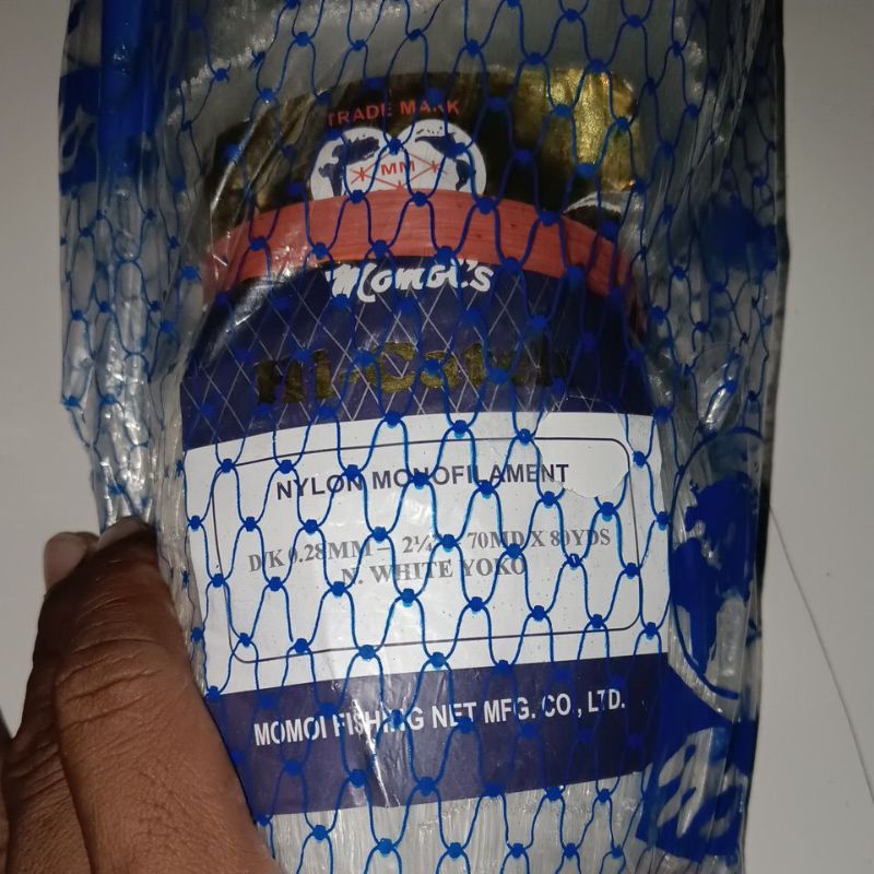 JARING IKAN MOMOI 0.28  2¼ INCH 70MD/80YDS YOKO JARING MOMOI JARING NELAYAN