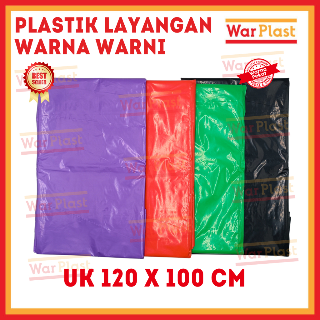 Plastik Layangan Warna Warni 120x100 Tebal Versi Kontes