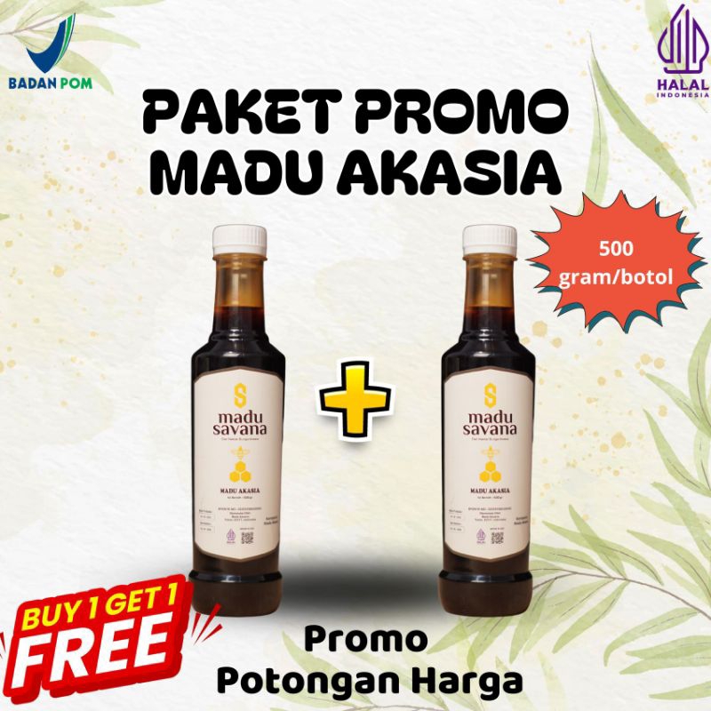 

madu savana akasia promo buy 1 get 1 madu hutan