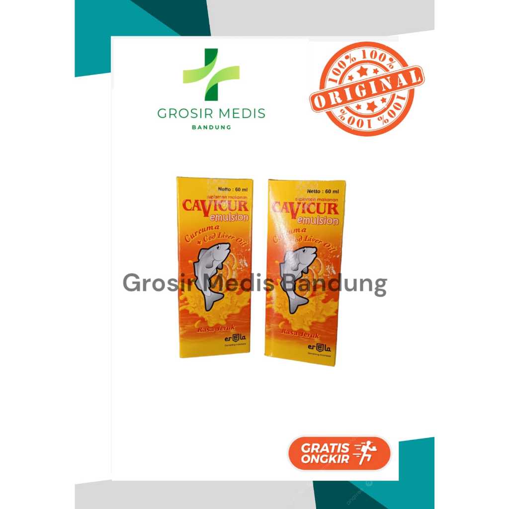 CAVICUR EMULSION 60 ML VITAMIN PENAMBAH NAFSU MAKAN ANAK