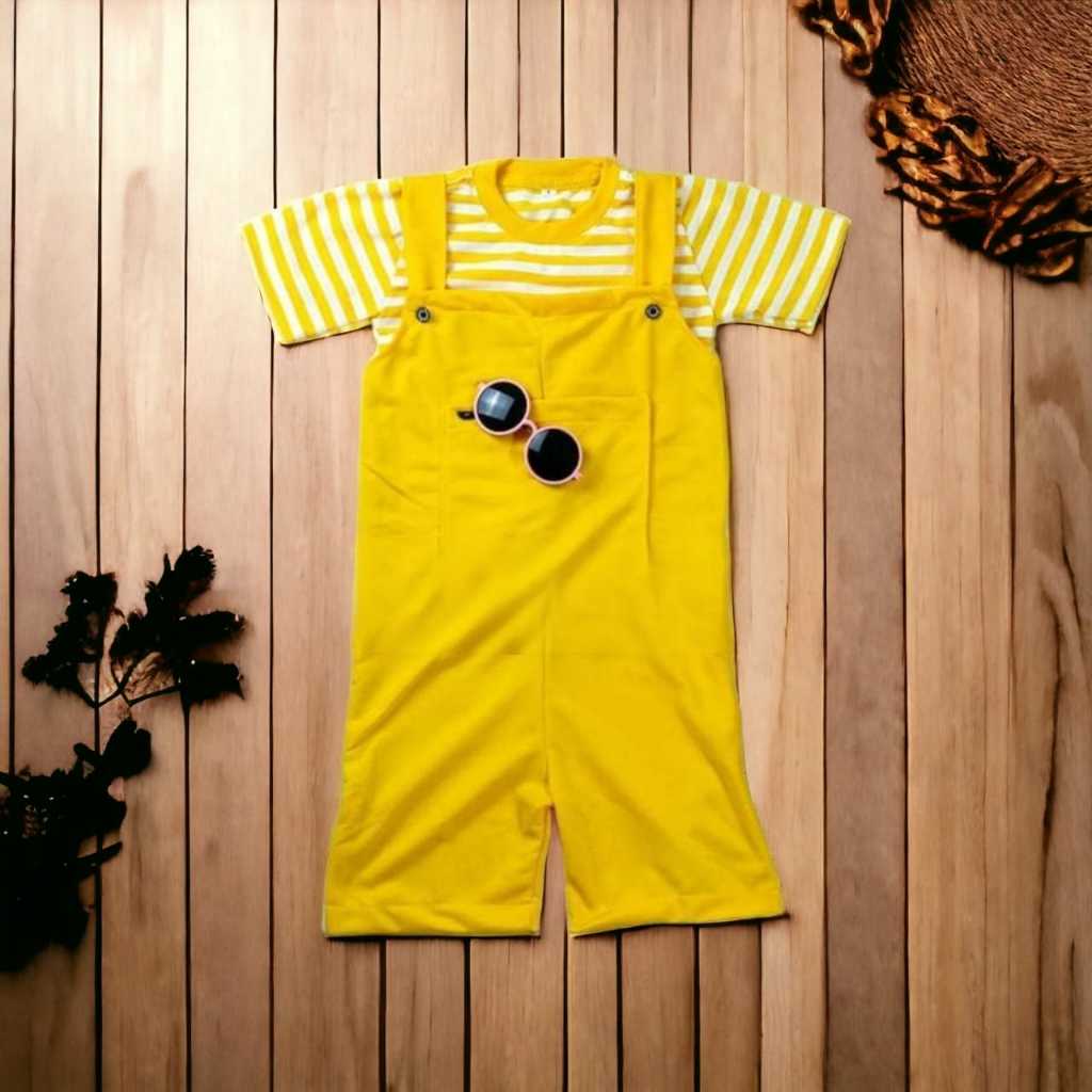 Setelan Baju Kodok Salur Anak Usia 1-6 Tahun Pakaian Anak Laki-Laki dan Perempuan