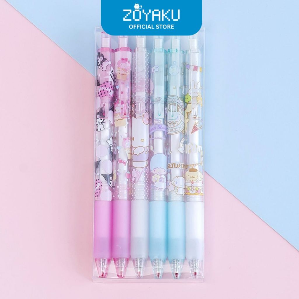 

Pensil 12pcs / Pena Mekanik 6pcs Set Kartun Sanrio Kuromi Alat Tulis Anak Sekolah ULI022