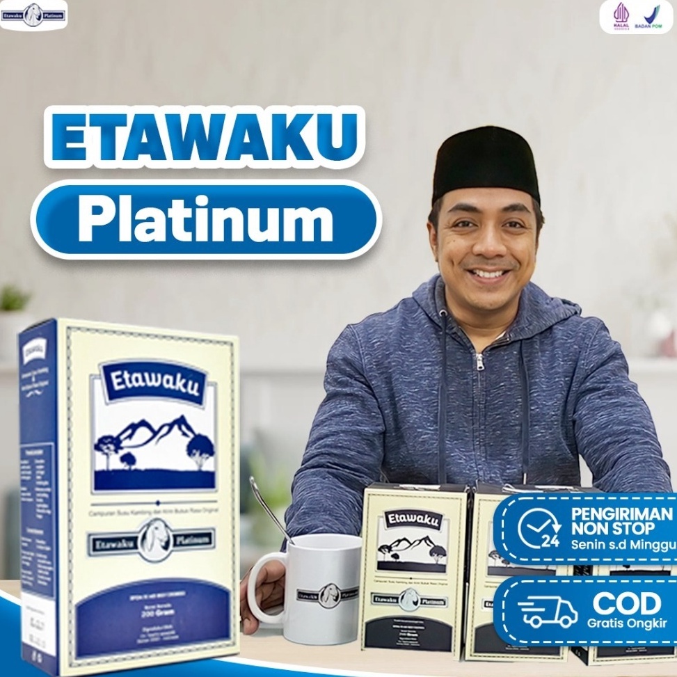 

☄️NEW✨ Etawaku Platinum - Susu Murni Kambing Etawa Atasi Masalah Pernafasan Optimalkan Kepadatan Tulang & Sendi Asma Bronkitis Radang Tenggorokan Tingkatkan Kekebalan Imunitas Lancarkan Pencernaan Isi 200gr