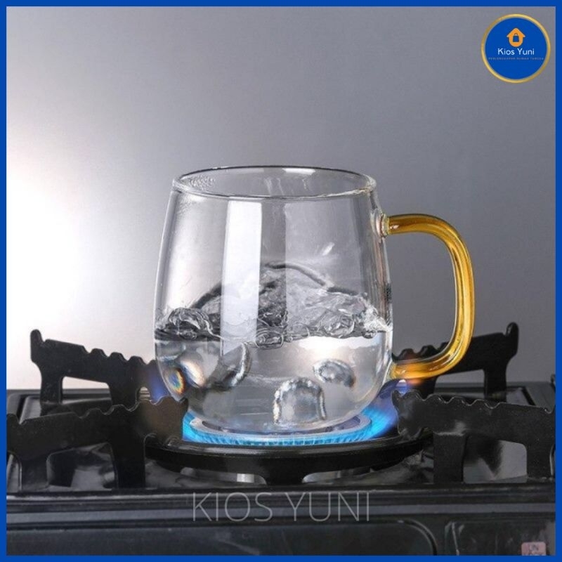 GELAS KACA UNIK DENGAN SARINGAN INFUSER  || GELAS SARING || GELAS SEDUH || GELAS PENYARING REMPAH