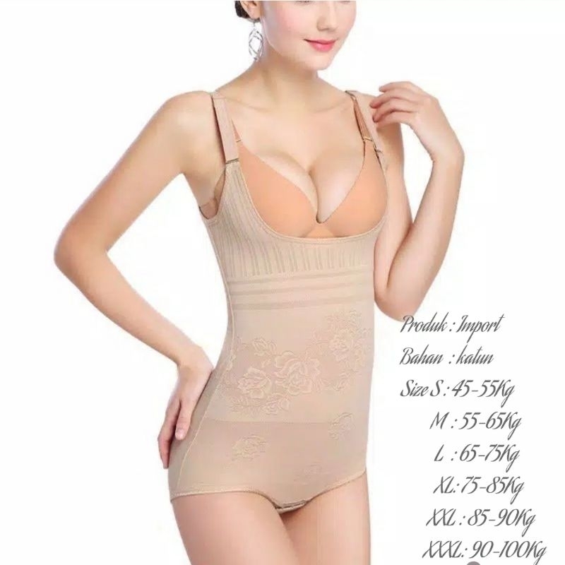 { H. E. A 2 } KORSET SLIMMING SUIT FULL BODY. EFECTIF MELANGSINGKAN PERUT