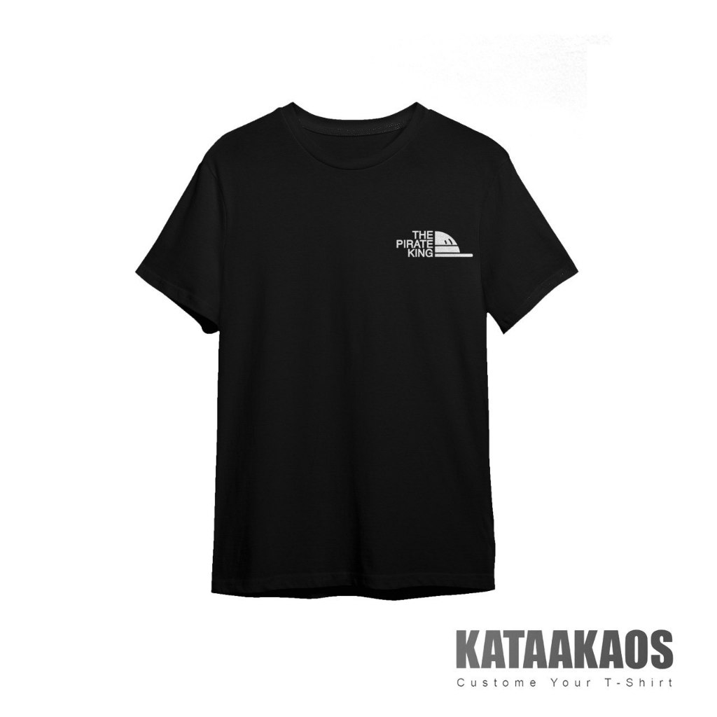 Kaos Anime - Desain Pirate King Onepiece - Kaos Custom