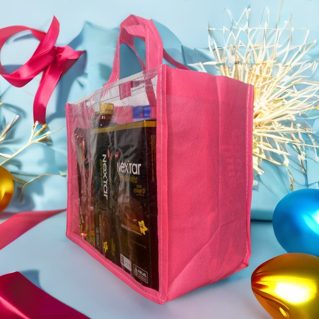 

Tas Ultah/ Tas Ultah Anak/ Godybag Murah/ Tas Souvenir Ulang Tahun Landskap Belakang Mika Free Custom/ Godybag Murah