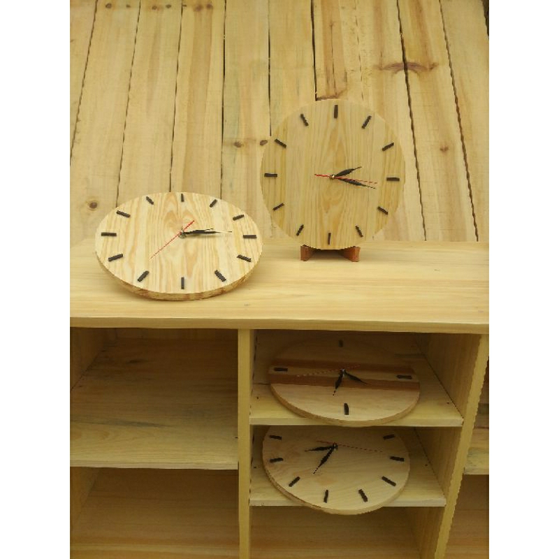 Jam Dinding Kayu Jati Belanda Polos