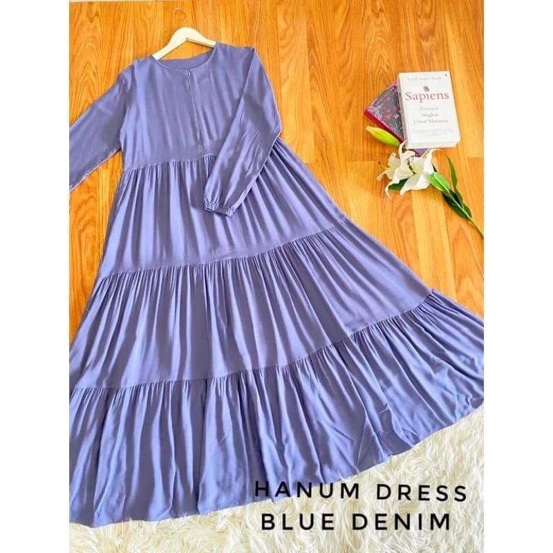 Gamis Rayon Twill Premium HANUM DRESS Busui Rempel Susun