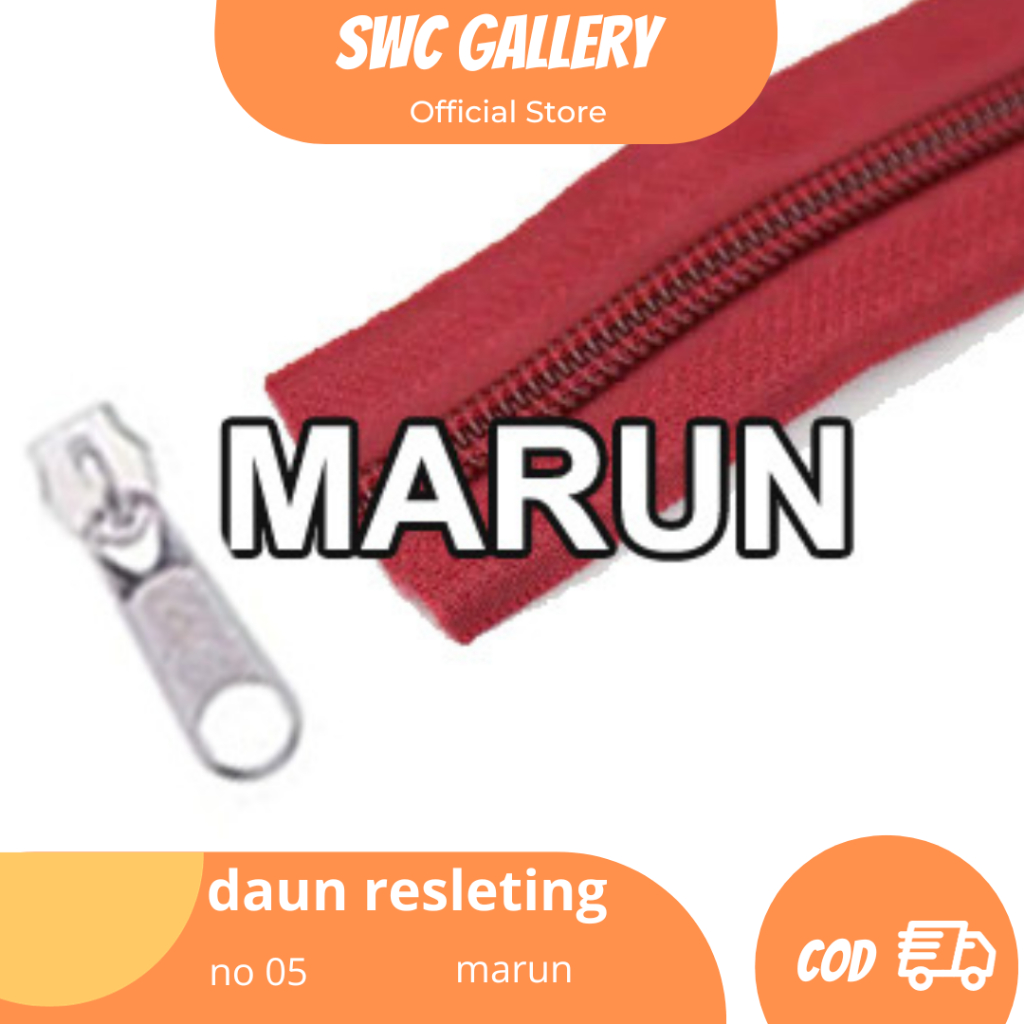 Daun Resleting Tas Meteran No 5 Untuk Tas Warna Untuk Tas Jaket Kerajinan Tangan Dompet Diy Plastik 