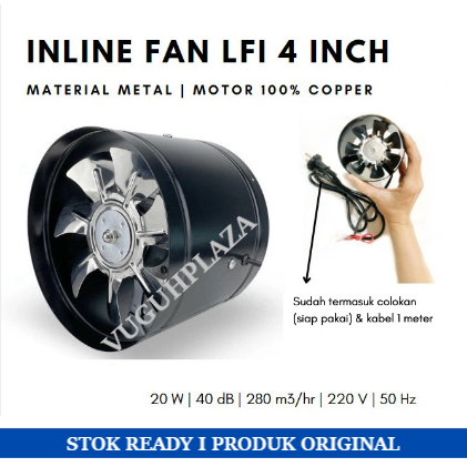 4" inch mini inline fan/ booster fan/ air duct fan/ exhaust fan