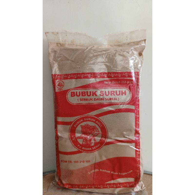 

jamu bubuk suruh/serbuk daun sirih kemasan 250 gram