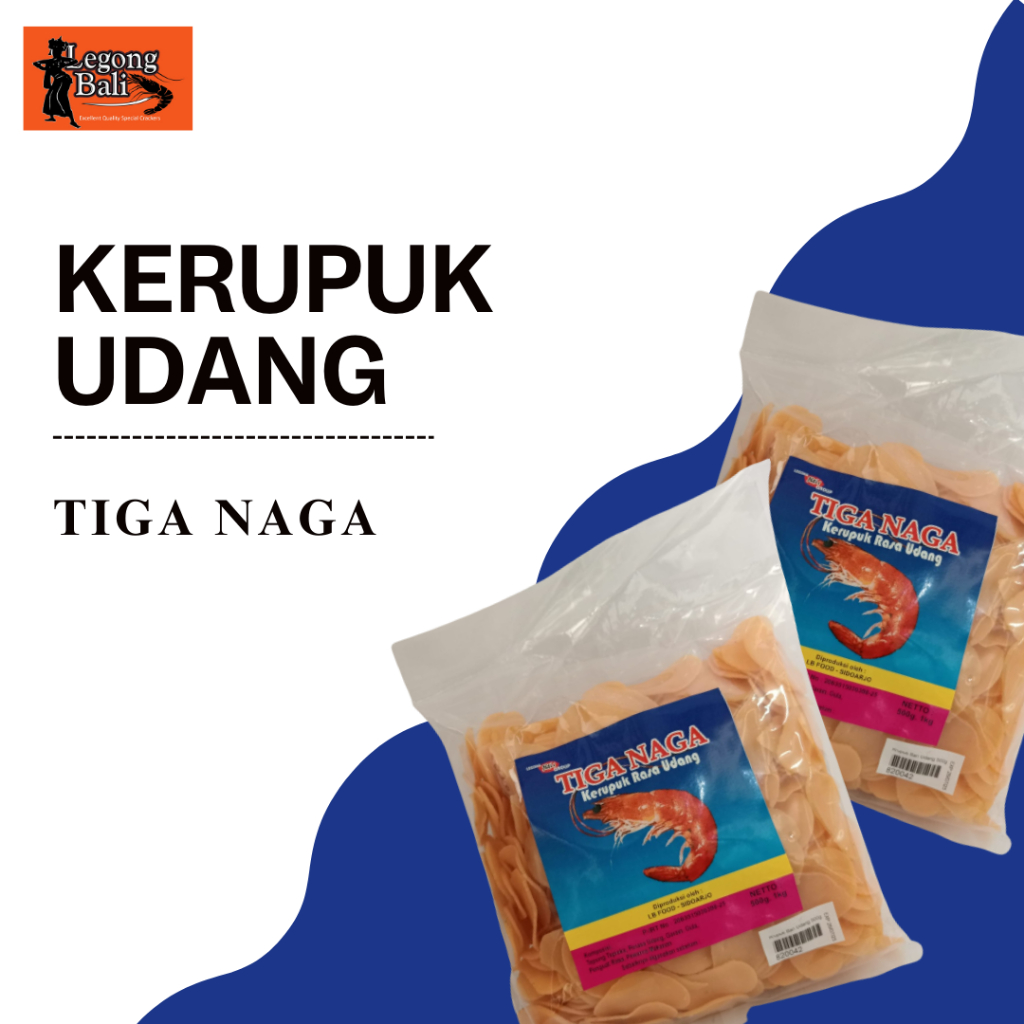 

Legong Bali Kerupuk Krupuk Udang Tiga Naga varian merah 500 gr