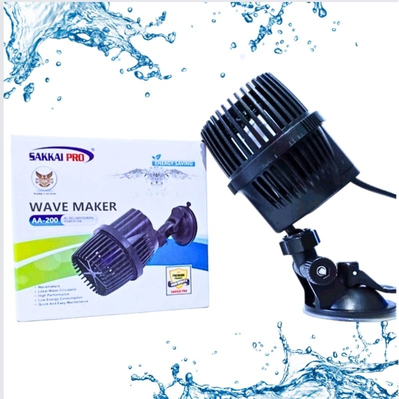 WAVE MAKER SAKKAI AA 200 Mesin Pembuat Arus Ombak Air Aquarium