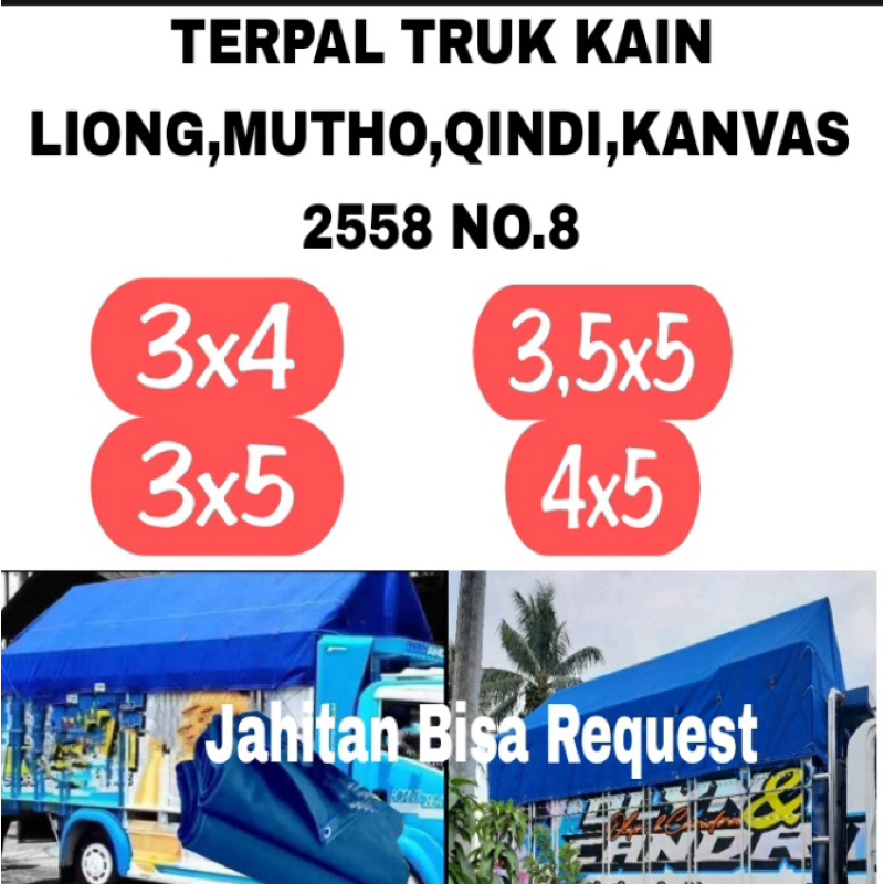 Terpal Truk Kain Liong,Mutho,kanvas Segala Macam Ukuran