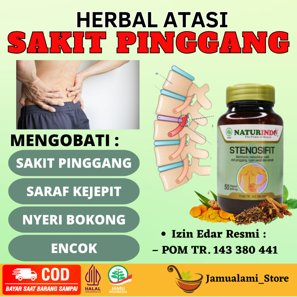 Obat Sakit Pinggang Saraf Kejepit  Herbal
