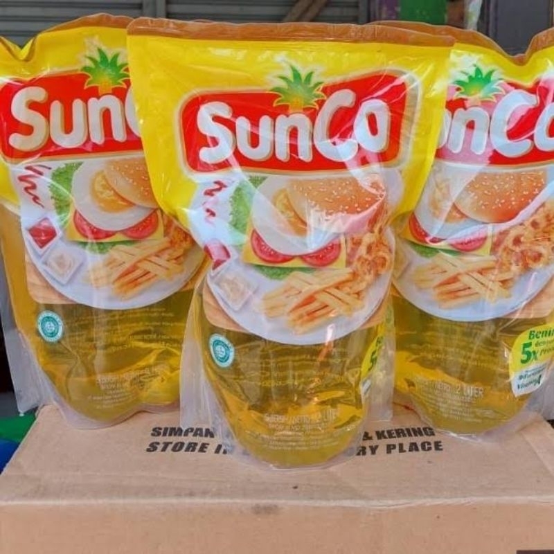 

MINYAK GORENG SUNCO / TROPICAL KEMSAN 2LITER (2000ML)