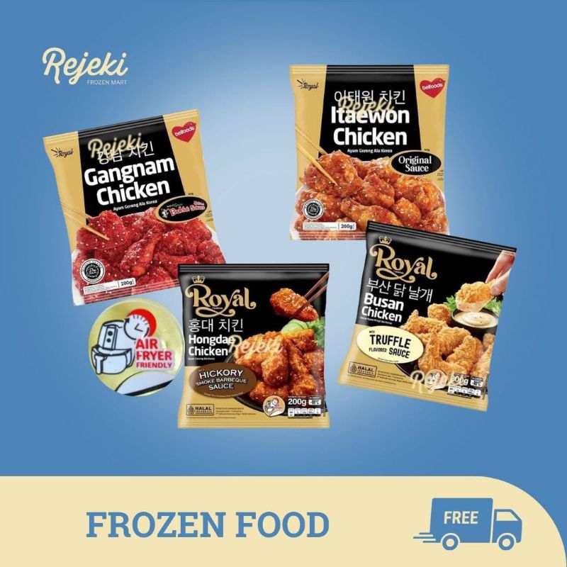 

Belfoods Ayam Saus Korea Itaewon Chicken / Gangnam / Busan / Hongdae Chicken 200gr - Rejeki Frozen Mart