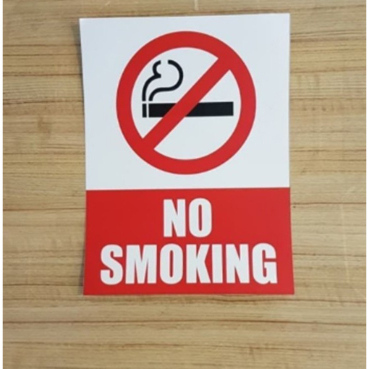 

LABEL STICKER NO SMOKING 30x23CM RAMBU stiker SIGN LARANGAN MEROKOK K3