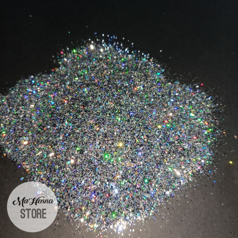 glitter hexa mix hologram glitter kasar butir besar