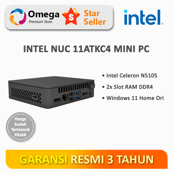 Mini PC Intel NUC 11ATKC4 + Windows 11 Home