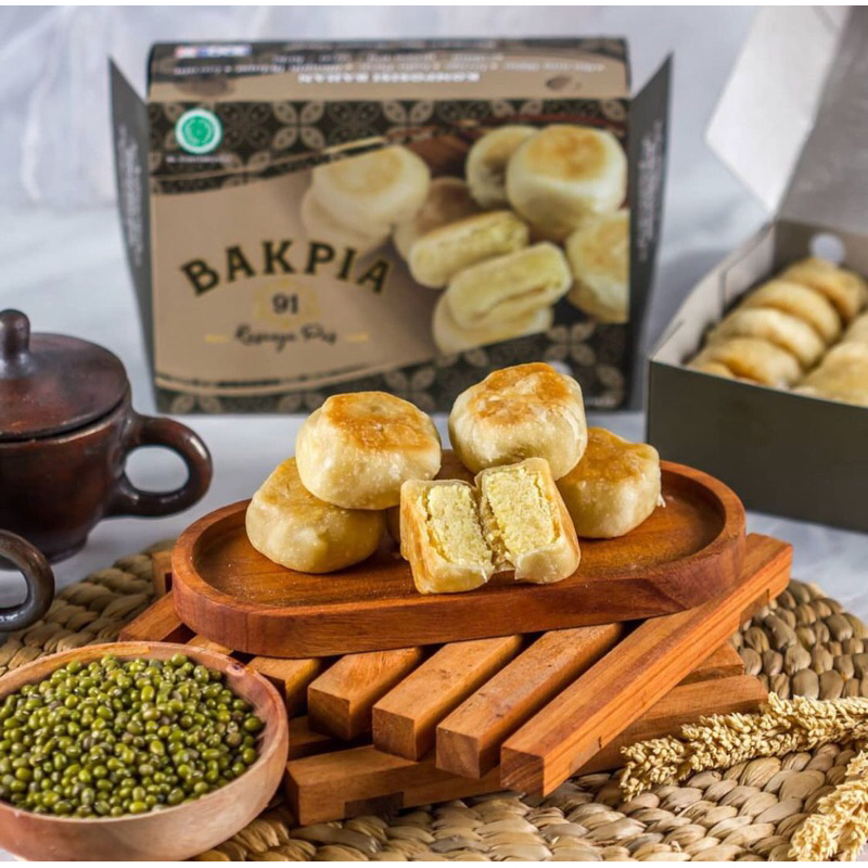 

Bakpia 91 kacang hijau original Isi 20
