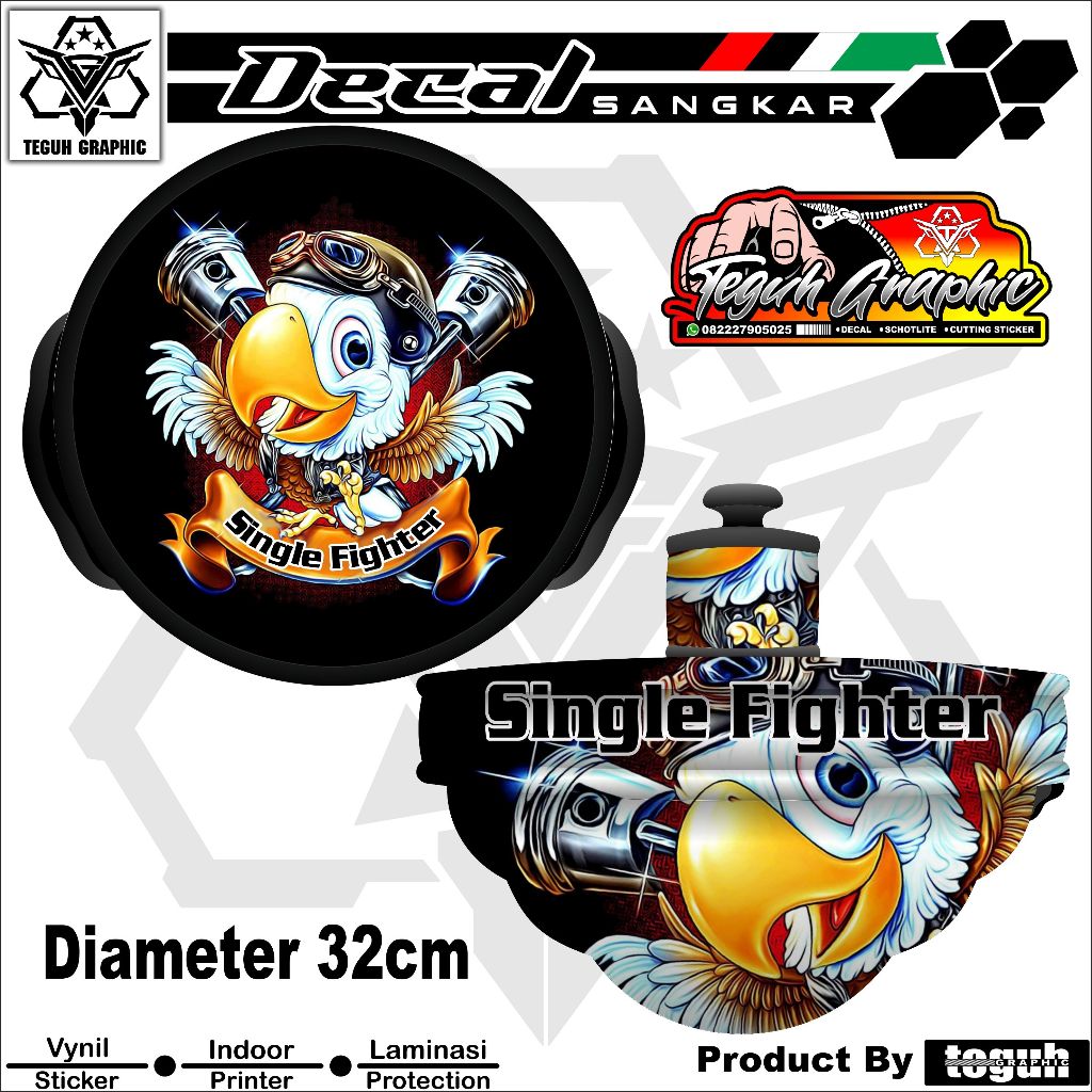 Stiker Sangkar T3  Love Bird Custom