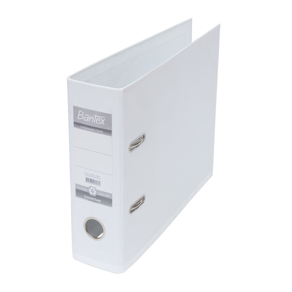 

Bantex Lever Arch File Ordner Plastic A5 Kwitansi 7cm White