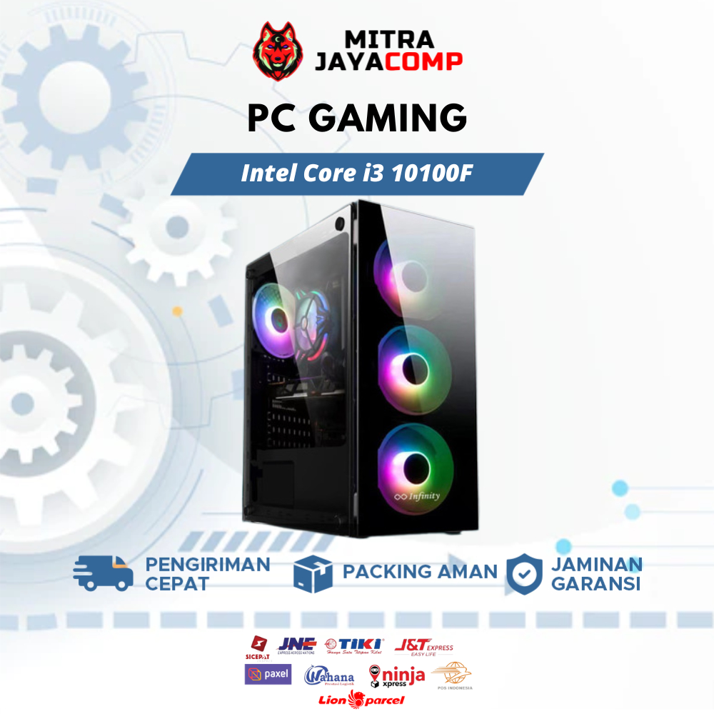 Paket PC Gaming Editing Core i3 10100F RTX 3060 12GB RAM 16GB HDD SSD
