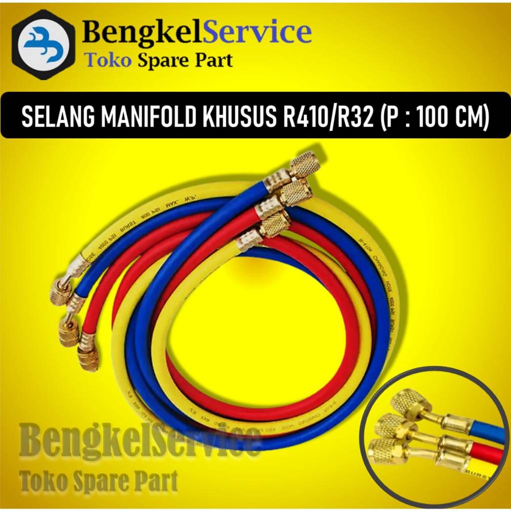 Selang Manifold R410,R32 Khusus | Selang Manifol Manipol Khusus R410 R32 Pengisian