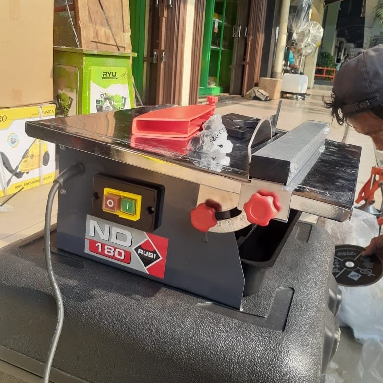 Marble Cutter Table RUBI ND 180 mesin potong keramik granit 7"