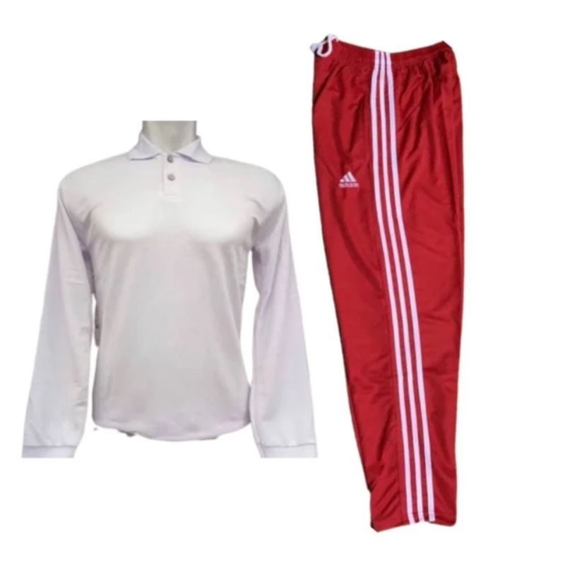 setelan training kaos kerah stelan kaos kerah training pria dan wanita