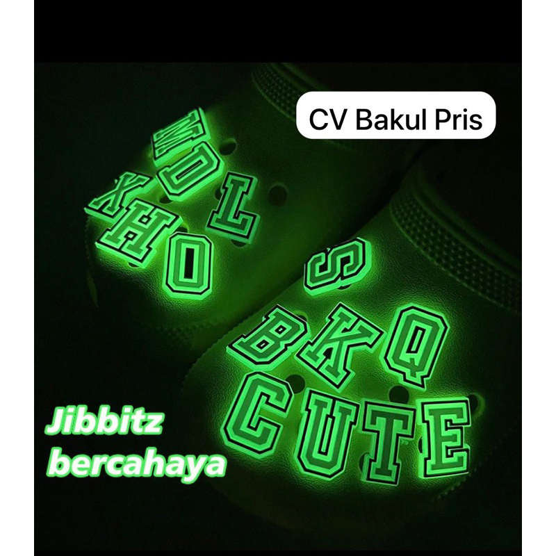 Jibbitz Huruf Alphabet Pin sandal Crocs Aksesoris Sandal Crocs