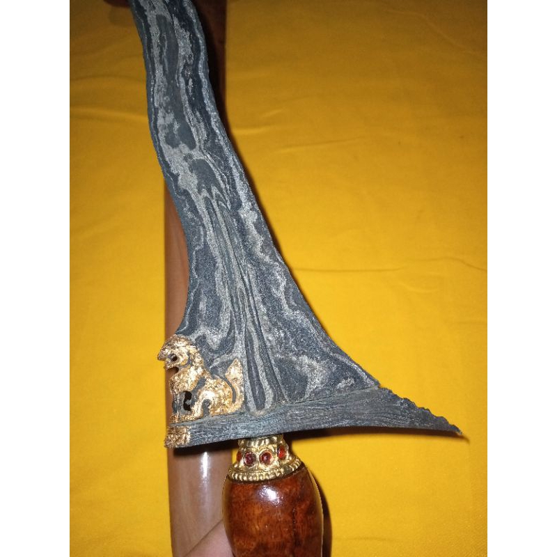 Keris Singo Barong Kinatah Emas Murni