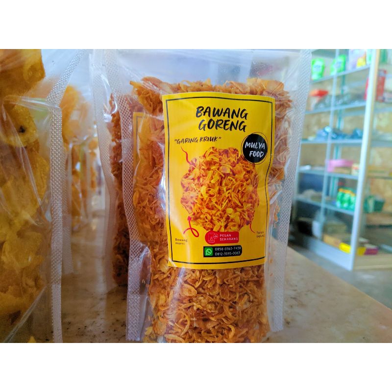 

BISA COD(cemilan enak) Bawang goreng garing kriuk 90gram,